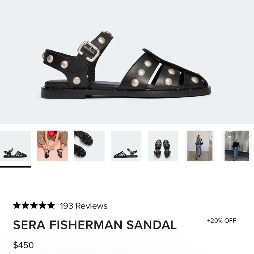 Freda Salvador Black Sera Fisherman Sandal